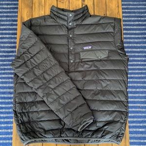 Patagonia Down Snap-T Pullover - Black - Large